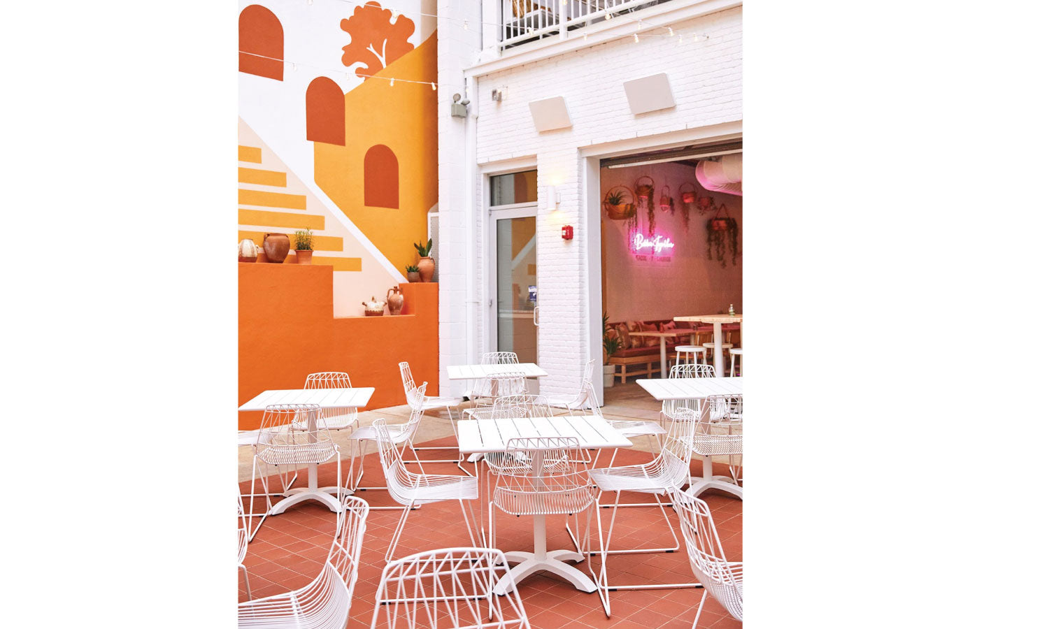 Lucy Wire Chair Featured at Solicita Eatery